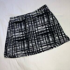 Tranquility by Colorado Clothing Black and White Mini A-line Skirt